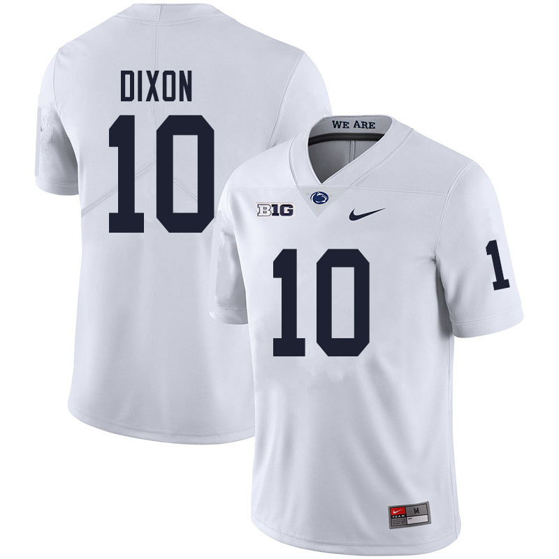 Men #10 Lance Dixon Penn State Nittany Lions College Football Jerseys Sale-White - Click Image to Close